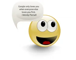 This smiley loves Google