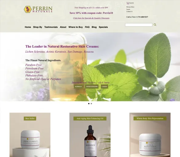 Perrin Naturals – All Natural Restorative Skin Care